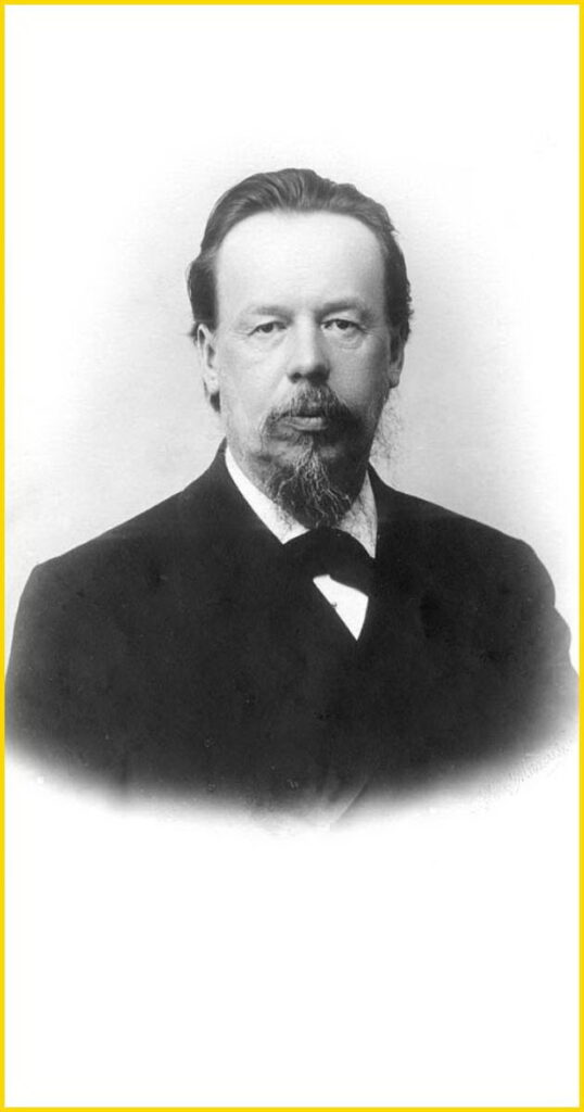 Alexander Stepanovich Popov, Russian physicist and electrical engineer who invented the first radio receiver, portrait 1906
