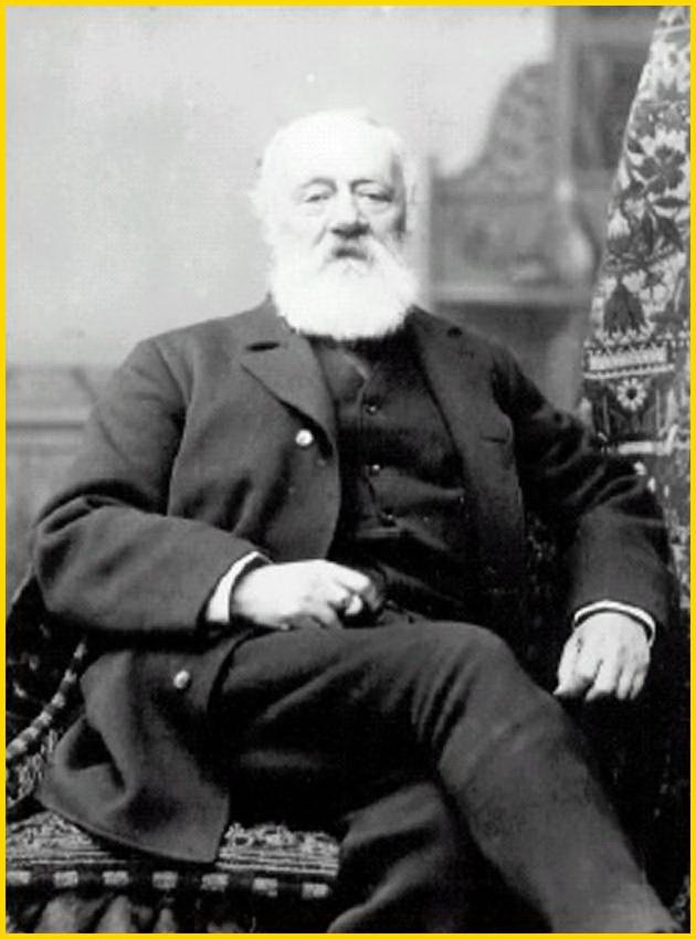 A c. 1878 portrait of Antonio Meucci, who developed an early voice communication device known as the "teletrofono".