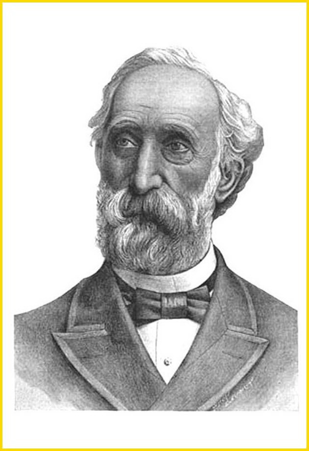 Portrait of Heinrich Göbel, watchmaker and inventor, taken in 1893.